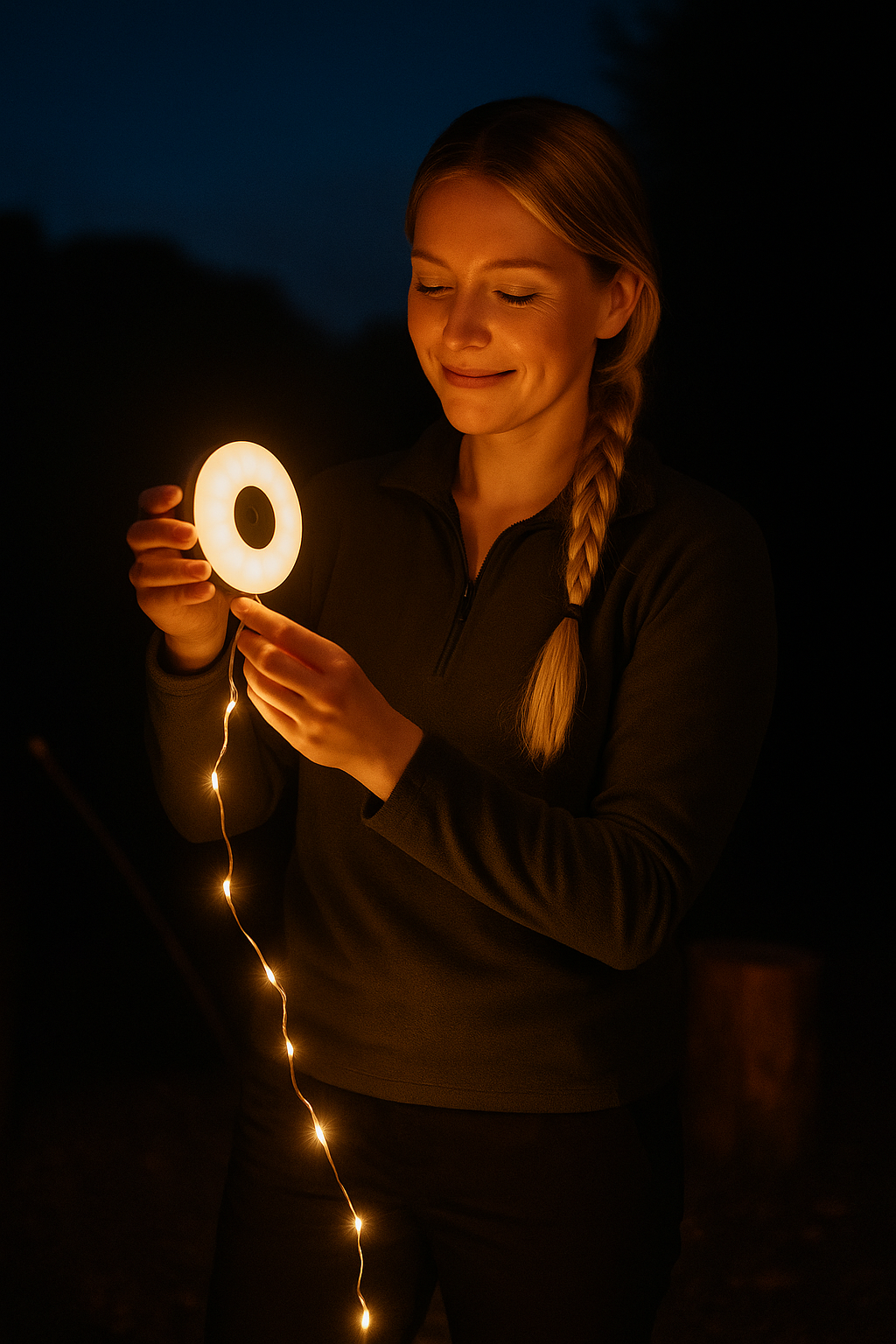 NomadiGlow - Rechargeable Light + 10m String Magic