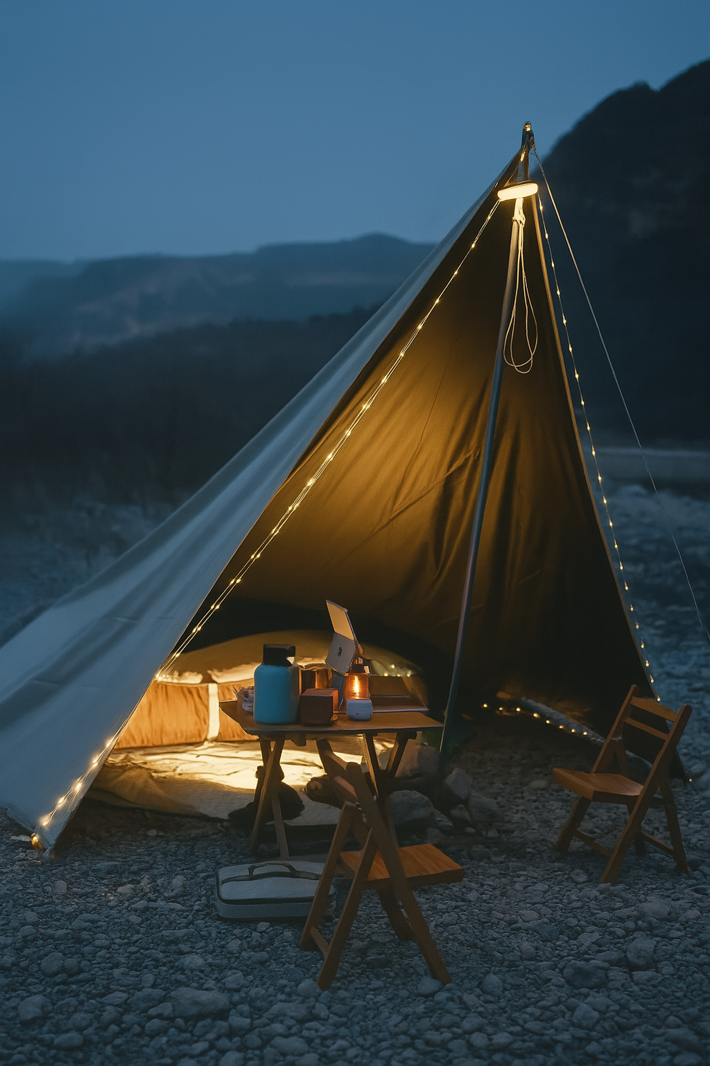NomadiGlow - Rechargeable Light + 10m String Magic