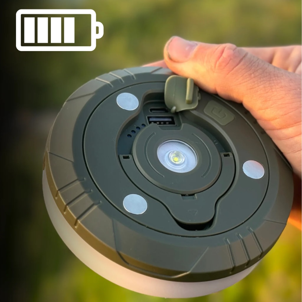 NomadiGlow - Rechargeable Light + 10m String Magic